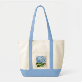 Blauwe hydrangea tote bag (Voorkant)