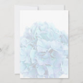 Blauwe hydrangea trouwuitnodiging hydrangea3 kaart (Achterkant)