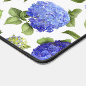 Blauwe Hydrangeas Bloemen Botanische Kunst Patroon Bureaumat (Hoek)