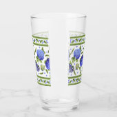 Blauwe Hydrangeas Fancy grens Glas (Links)