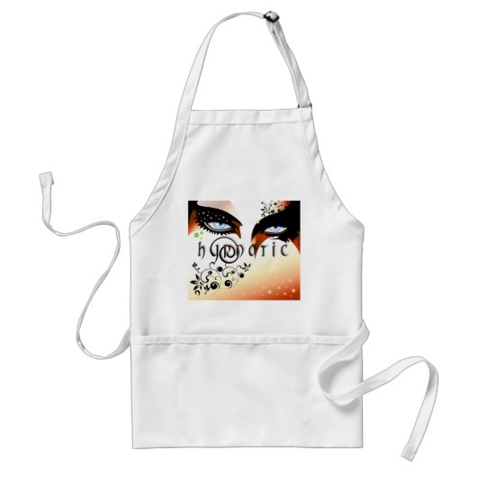 Blauwe hypnotische ogen verzinnen standaard schort (Voorkant)