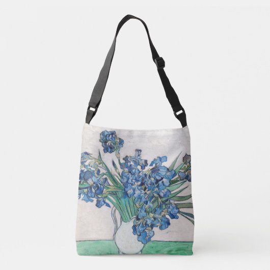 Blauwe Iangen door Vincent Van Gogh Fine Art Crossbody Tas (Achterkant)