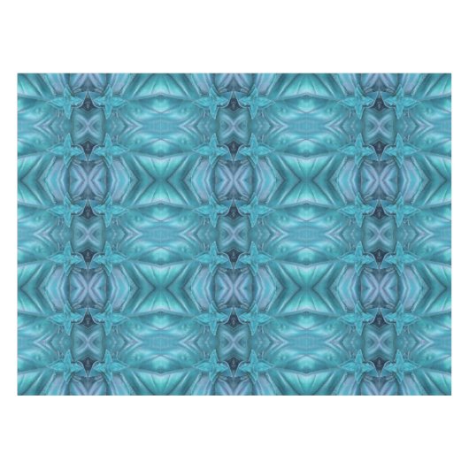 Blauwe Icing Abstract Tafelkleed (Voorkant (Horizontaal))