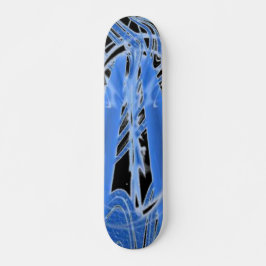 Blauwe ijs skateboard