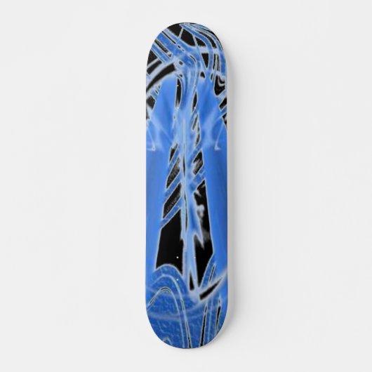 Blauwe ijs skateboard (Voorkant)