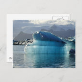 Blauwe ijsberg briefkaart (Voorkant / Achterkant)