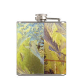 Blauwe ijsbladeren heupfles (Achterkant)