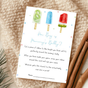 Blauwe Ijslolly Baby Shower Hoe Groot Is Mamma's B
