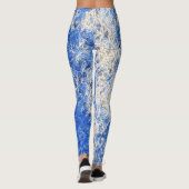 Blauwe ijsstraal Leggings (Achterkant)