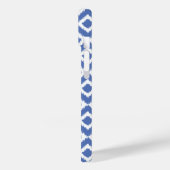 Blauwe Ikat diamanten Case-Mate iPhone Case (Achterkant / Links)