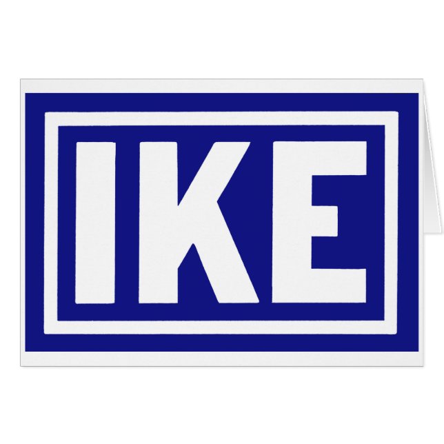 Blauwe Ike 1952 (Voorkant Horizontaal)