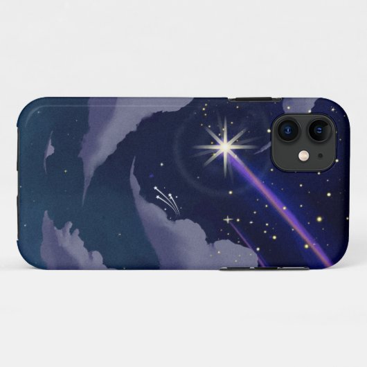 Blauwe Illustratie Ster Telefoon Wallpaper Case-Mate iPhone Case (Achterkant (horizontaal))