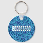 Blauwe impressionisme - Sjabloon Sleutelhanger (Voorkant)