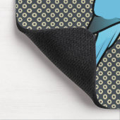 Blauwe Indische ringnek Muismat (Hoek)