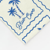 Blauwe Inham Fleece Deken (Hoek)