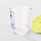 Blauwe Inham Shot Glas (Rechts)