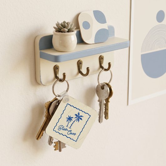 Blauwe Inham Sleutelhanger