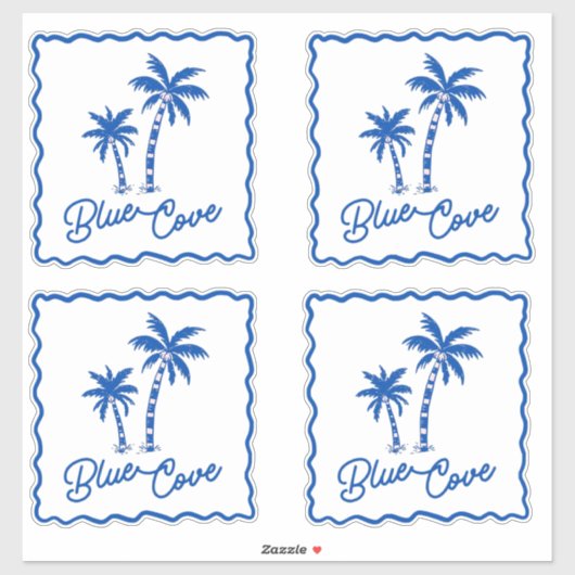Blauwe Inham Sticker (Vel)