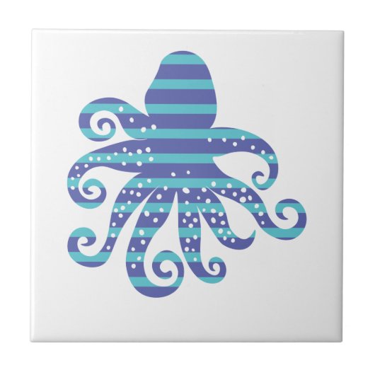 Blauwe inktapper tegeltje (Voorkant)