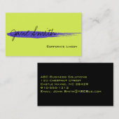 Blauwe inktpot standaard Visitekaartjes (Voorkant / Achterkant)