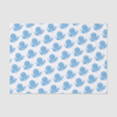 Blauwe inktvis tissuepapier (Voorkant)