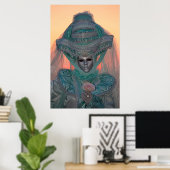 Blauwe inktvis, Venetië Poster (Thuiskantoor)