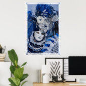 Blauwe inktvis, Venetië Poster (Thuiskantoor)