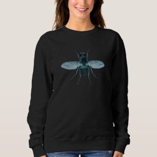 Blauwe insectenvlieg trui