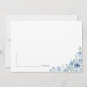 Blauwe inspiratie religieuze uitnodiging (Achterkant)