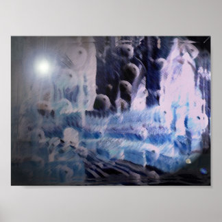 Blauwe inster poster