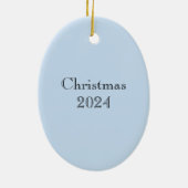 Blauwe IRIES van Ohara Koson Keramisch Ornament (Achterkant)