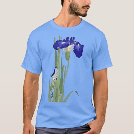 Blauwe IRIES van Ohara Koson T-shirt (Voorkant)
