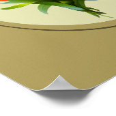 Blauwe Iris Bloem Boeket Bloemenkunst Poster (Hoek)