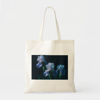 Blauwe Iris Bloemige Muur Kunst Poster Tote Bag