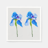 Blauwe iris blossom-huiswerk servet (Voorkant)