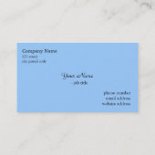 blauwe irisbloemen visitekaartje (Achterkant)