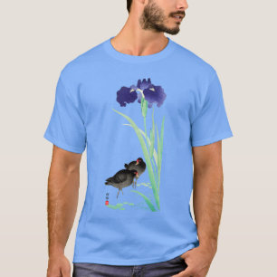 Blauwe Irissen en Moorhens door Ohara Koson T-shirt