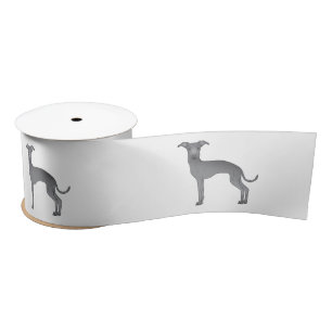 Blauwe Italiaanse Windhond Cartoon Honden Illustra Lint