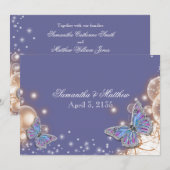 Blauwe ivoorvlinder kaart (Voorkant / Achterkant)