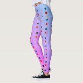 Blauwe Japanse Leggings van de Druk van Woodblock (Links)