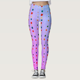 Blauwe Japanse Leggings van de Druk van Woodblock