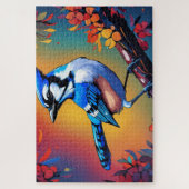 Blauwe Jay Jigsaw Puzzle Legpuzzel (Verticaal)