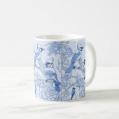 Blauwe jay koffiemok (Voorkant rechts)