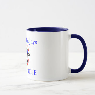 blauwe jay, Merrill Blue Jays, GO BIG BLUE Mok