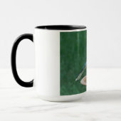 Blauwe Jay op Vogelbad Vogelfotografie 15oz Koffie Mok (Links)
