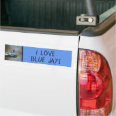 Blauwe jay-schildering - Oorspronkelijke vogelkuns Bumpersticker (Op Truck)