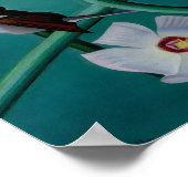 Blauwe Jays in de winter door Abbott Handerson Tha Poster (Hoek)