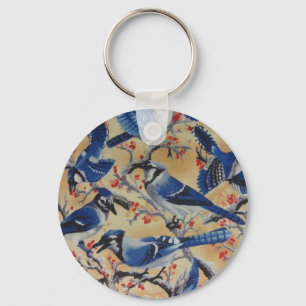 Blauwe Jays Sleutelhanger