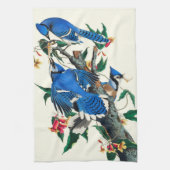 Blauwe Jays  Theedoek (Verticaal)