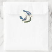 Blauwe Jays zijn vogels Ronde Sticker (Tas)